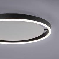 JUST LIGHT. LED ceiling light Ritus, 39.3cm, anthracite
