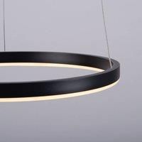 JUST LIGHT. Ritus LED pendant light, 39.3cm, anthracite