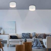 JUST LIGHT. Tanika LED ceiling light, white, 16 cm, dimmable