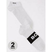 BOSS Men/'s 2P AS Logo CC Ankle Socks, White100, 40-46 (Pack of 2)