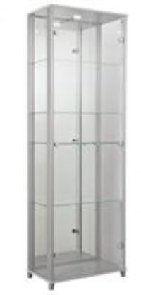 Argos Home 2 Door Glass Display Cabinet - Silver
