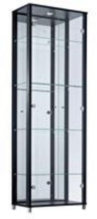 Argos Home 2 Door Glass Display Cabinet  Black