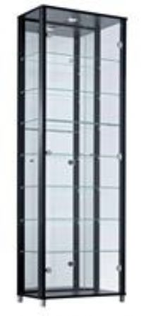 Argos Home 7 Shelf Glass Display Cabinet - Black