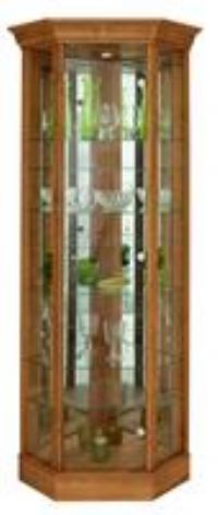 Argos Home 7 Shelf Corner Glass Display Cabinet - Oak