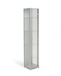 Argos Home 1 Door Glass Display Cabinet  Silver