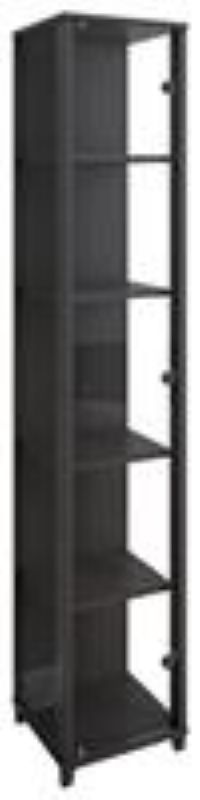 Argos Home Optima 1 Door Narrow Glass Display Cabinet- Black