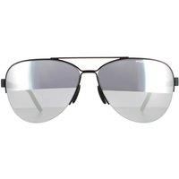 Porsche Design Sunglasses P8676 A Black  Mercury Silver Mirror