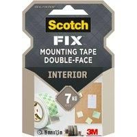 Scotch 40011915 Double-Sided Mounting Tape - 19 mm x 1.5 m - White (Packaging May Vary)