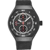 Monobloc Actuator Chronograph Flyback Limited Edition Black Dial Black Rubber with Alcantara inlay Strap Automatic Watch