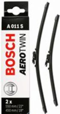 A011S Bosch Front Windscreen Wiper Blades Set Aerotwin 550mm 450mm 22" 18"
