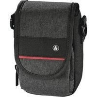 Hama "Valletta 90P Camera Bag for Digital Cameras (with belt loop, shoulder strap, tear-resistant polyester, 7.5 x 5.2 x 13 cm), Black