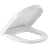 Villeroy & Boch Architectura Toilet seat, Removable Toilet seat with Soft-Closing Mechanism, Break-Proof Duroplast, Original Spare Part, Suitable for Architectura Compact, D-Shape, White Alpine
