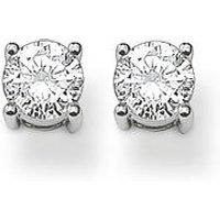 Thomas Sabo Women Ear studs white stone 925 Sterling Silver Zirconia White H1739-051-14