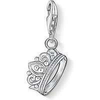 Thomas Sabo Women-Charm Pendant Crown Charm Club 925 Sterling Silver 1011-001-12