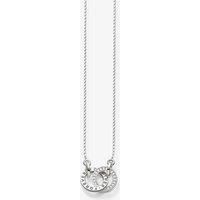 Thomas Sabo Women Collier - 925 sterling silver and clear Zirconium, intertwined