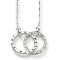 Thomas Sabo Ke1489-051-14-L60V Women'S Necklace 925 Silver Zirconia White 60 Cm