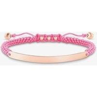 Thomas Sabo Ladies Pink Heart Rose Love Bridge Bracelet LBA0048-597-9-L19V