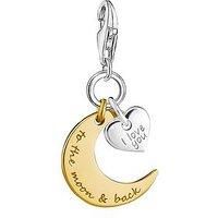 Thomas Sabo "Moon & Heart I Love You To The Moon & Back" Charm Pendant