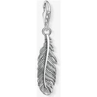 Thomas Sabo Men Women Charm Pendant Feather Charm Club 925 Sterling silver 1559-637-21