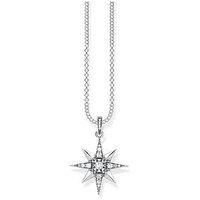 Thomas Sabo Women-Necklace Royalty Star white Glam & Soul 925 Sterling silver KE1825-643-14-L45v