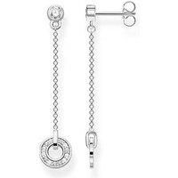 THOMAS SABO Women Earring circle with white stones silver 925 Sterling Silver H2063-051-14