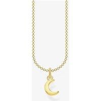 Thomas Sabo Women's Necklace Moon Gold 925 Sterling Silver 38-45 cm Length
