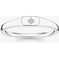 THOMAS SABO Silver Engraved Cubic Zirconia Star Ring TR2314-051-14-56