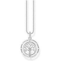 Thomas Sabo Women Necklace Tree of Love Silver 925 Sterling Silver, Blackened KE2148-643-14