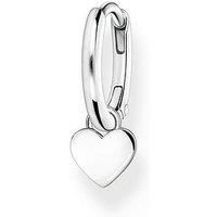 THOMAS SABO Women Single hoop earring with heart pendant silver 925 Sterling Silver CR696-001-21