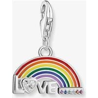 THOMAS SABO Silver & Multi-Stone Rainbow with Love Charm 1925-314-7