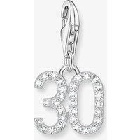 Thomas Sabo Charm Number 30- 925 Silver And Zirconia