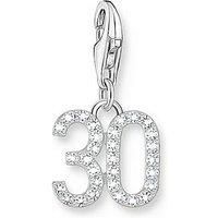 Thomas Sabo Charm Number 30- 925 Silver And Zirconia