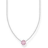 Thomas Sabo Pink Zirconia Pendant Necklace: Elegant, Versatile, Recycled Silver