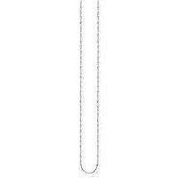 THOMAS SABO Women's Silver Singaporean Twist Curb Chain KE2284-001-21-L45v | Size: 45cm