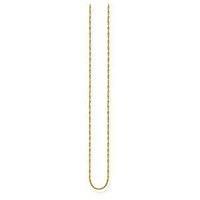 THOMAS SABO Women's Gold Plated Singaporean Twist Curb Chain KE2284-413-39-L45v | Size: 45cm