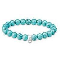 Thomas Sabo Charm Club: Bead Bracelet Imitating Turquoise