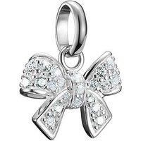 Thomas Sabo Charm Connect Bow Pendant With Stones