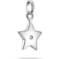 Thomas Sabo Charm Club Connect CC1238-051-14 Recycled 925 Silver Star Charm with White Stone