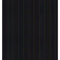 Versace Wallpaper Greek Key Stripe Black Gold Metallic Paste Wall Vinyl Textured
