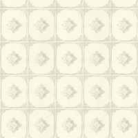 Wallpaper Fleece Plaid White Grey Architects Paper Tessuto 96199-2 (€10.85/1sqm)