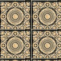 Versace IV Heritage Panel Metallic Wallpaper Gold Cream Silver