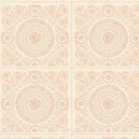 Versace Home IV Vinyl Wallpaper Tiles Pink Cream Metallic 370556 (€10.93/1sqm)