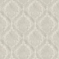 AS CREATION DAMASK NON WOVEN GREY / SILVER HISTORY OF ART WALLPAPER 79049-4