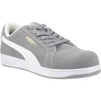 Puma Iconic Low Size 4 Grey Safety Trainers (816VW)
