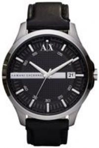 Armani Exchange Men's Analog Quartz Watch with Leather Strap AX2101