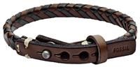 Fossil Men's Braided Bracelet Brown and Black Bracelet JA5932716