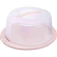 keeeper Round cake container with lid, Ergonomic handle, Easy transport of cakes, Ricardo, Nordic Pink (Pink)