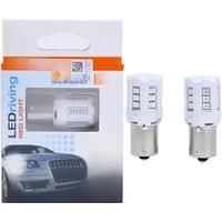 OSRAM LED P21W S25 1156 BA15s 7456R Red Color LEDriving 12V 3W Standard Car LED Front Rear Signal