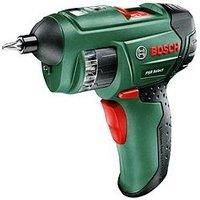 Bosch Green Home & Garden 3.6V Liion Cordless Screwdriver with 12x standard screwdriver bits micro USB charger 6039770