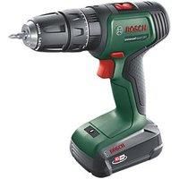 Bosch Cordless Combi Drill UniversalImpact 18V-60 (2 Batteries 2.0 Ah, 18 Volt System, in Carrying case)